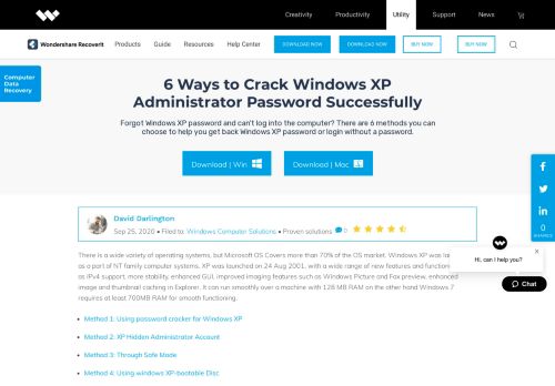 
                            12. 6 Ways to Crack Windows XP Administrator Password Successfully