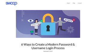 
                            3. 6 Ways to Create a Modern Password & Username Login Process ...