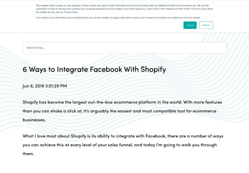 
                            10. 6 Ways to Integrate Facebook With Shopify - MuteSix Blog