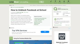 
                            12. 6 Ways to Unblock Facebook at School - wikiHow