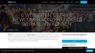 
                            8. 6 Webseiten, über die Newcomer Konzerttickets verkaufen können ...