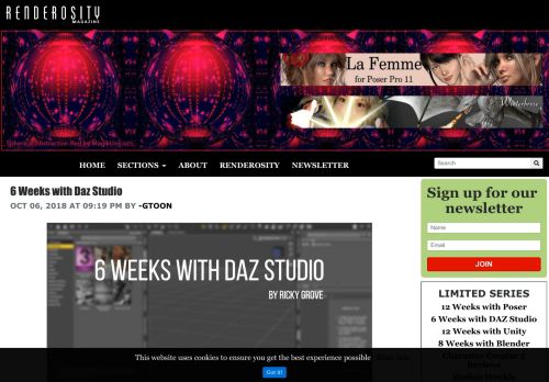 
                            12. 6 Weeks with Daz Studio - Renderosity Magazine