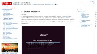 
                            3. 6. Zabbix appliance [Zabbix Documentation 3.4]