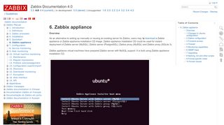 
                            2. 6. Zabbix appliance [Zabbix Documentation 4.0]