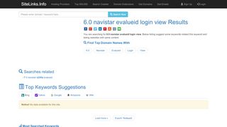 
                            3. 6.0 navistar evalueid login view Results For Websites Listing