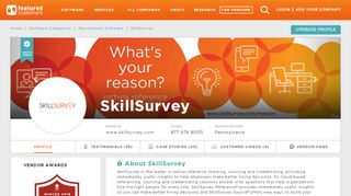 
                            8. 61 Customer Reviews & Customer References of SkillSurvey ...