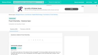 
                            9. 631 questions in Food Chemistry | Science topic - ResearchGate