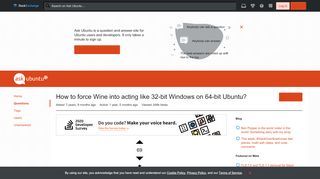 
                            12. 64 bit - How to force Wine into acting like 32-bit Windows on 64 ...