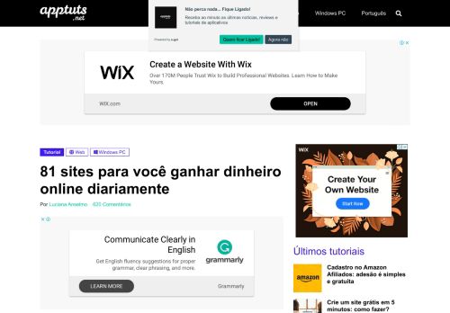 
                            4. 65 sites para você ganhar dinheiro online diariamente | Apptuts