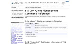 
                            7. 6.5 VPN Client Management Command Reference - SoftEther VPN ...