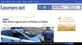 
                            11. 654 allievi agenti per la Polizia di Stato - Lavorare.net