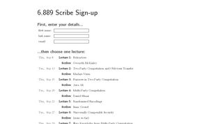 
                            11. 6.889 Fall 2016 Scribe Sign-up - People
