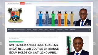 
                            8. 69TH NIGERIAN DEFENCE ACADEMY (NDA) REGULAR COURSE ...