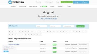 6digit.al Domain information - Albanian Domain .AL Registrar