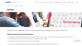 
                            6. 6E Flex - Make unlimited changes to your booking or cancel it | IndiGo