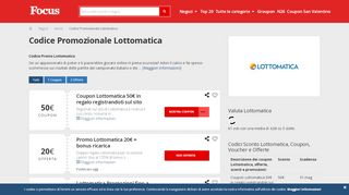 
                            6. 6€ Codice Promozionale Lottomatica Bonus Febbraio 2019 | Focus.it