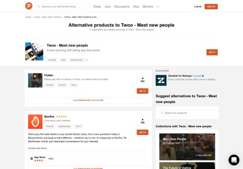 
                            7. 7 Alternatives to Twoo - Meet new people for iPhone, iPad | Product Hunt