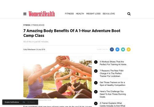 
                            8. 7 Amazing Body Benefits Of A 1-Hour Adventure Boot Camp Class