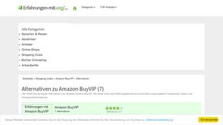 
                            6. 7 Amazon BuyVIP Alternativen - Erfahrungen-mit.org