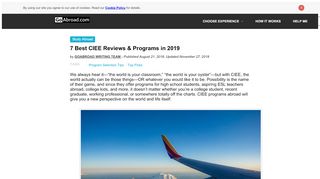 
                            11. 7 Best CIEE Reviews & Programs in 2019 | GoAbroad.com