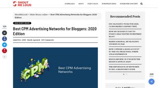 
                            11. 7 Best CPM Advertising Programs to Make Money from Your Blog