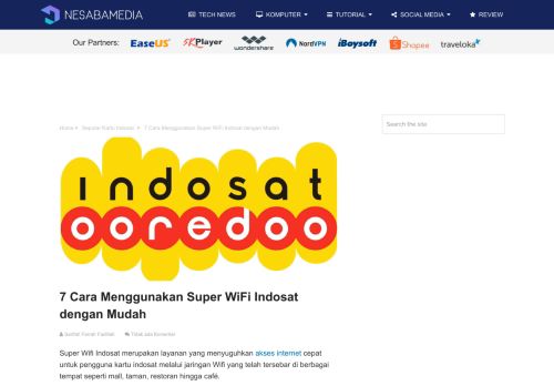 
                            8. 7 Cara Menggunakan Super WiFi Indosat Super Komplit - Nesabamedia