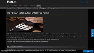 
                            12. 7 Card Stud - Titanbet.com