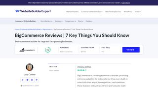 
                            7. 7 Crucial Things You Need to Know (BigCommerce Reviews) | Feb 19