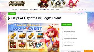 
                            6. [7 Days of Happiness] Login Event - Summoners War Ratings Guide