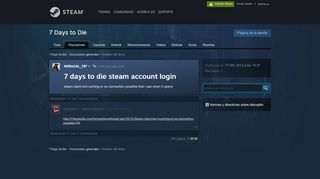 
                            7. 7 days to die steam account login - Steam Community