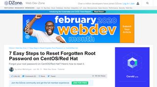 
                            13. 7 Easy Steps to Reset Forgotten Root Password on CentOS/Red Hat ...