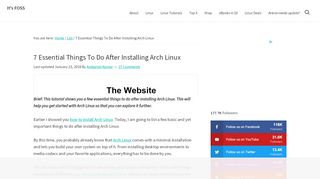 
                            6. 7 Essential Things To Do After Installing Arch Linux - It's FOSS