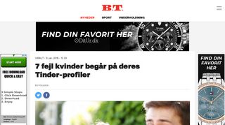 
                            13. 7 fejl kvinder begår på deres Tinder-profiler | BT Viralt - www.bt.dk