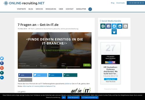 
                            11. 7 Fragen an - Get-in-IT.de - Online-Recruiting.net