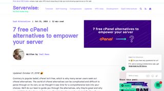 
                            12. 7 free cPanel alternatives to empower your server | Serverwise