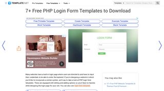 
                            9. 7+ Free PHP Login Form Templates to Download | Free & Premium ...