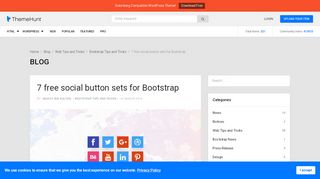 
                            6. 7 free social button sets for Bootstrap - ThemeHunt