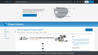 
                            3. 7 - How to logout all active users? - Drupal Answers