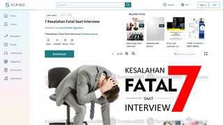 
                            10. 7 Kesalahan Fatal Saat Interview - Scribd