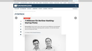 
                            3. 7 Millionen für Berliner Banking-Startup Penta | Gründerszene