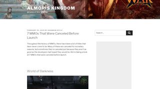 
                            9. 7 MMOs That Were Canceled Before Launch - Almoris Kingdom