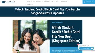 
                            8. 7 Most Popular Student Credit / Debit Cards In Singapore (2018 ...