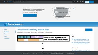 
                            6. 7 - One account shared by multiple sites - Drupal Answers