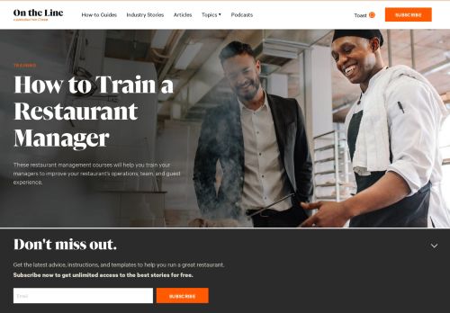 
                            9. 7 Outstanding Resources for Better Restaurant Management Training