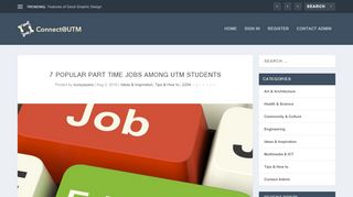 
                            13. 7 Popular Part Time Jobs Among UTM Students | UTM connect