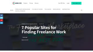 
                            13. 7 Popular Sites for Finding Freelance Work » AndCo Blog