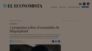 
                            5. 7 preguntas sobre el escándalo de Megaupload | El Economista