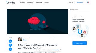 
                            13. 7 Psychological Biases to (Ab)use in Your Website Content - Userlike