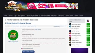 
                            7. 7 Reels Casino no deposit bonus codes