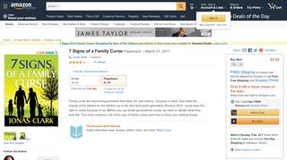 
                            8. 7 Signs of a Family Curse: Jonas Clark: 9781886885509 - Amazon.com